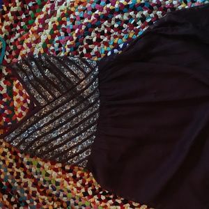 Stretchy Above Knee Red Sequin Dress.